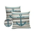 thumbnail image 2 of Outdoor Throw Pillow Cover Vintage Nautical Anchor on Wood Planks Waterproof Cushion Covers 2 Pack Marine Theme Pillow Cases Home Decoration for Patio Garden Couch Sofa, 2 of 7