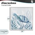 thumbnail image 4 of Stupell Industries Contemporary Sea Turtle with Subtle Smile White Framed Giclee Art, 24 x 24, by Janet Tava, 4 of 8