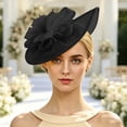thumbnail image 4 of SAWOBUUN Women Elegant Fascinator Hat Vintage Floral Mesh Headpiece, 4 of 6