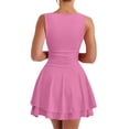 thumbnail image 2 of Women's Sexy Backless Satin Maxi Dress V-Neck Spaghetti Strap Graduation Evening Gown, 2 of 6