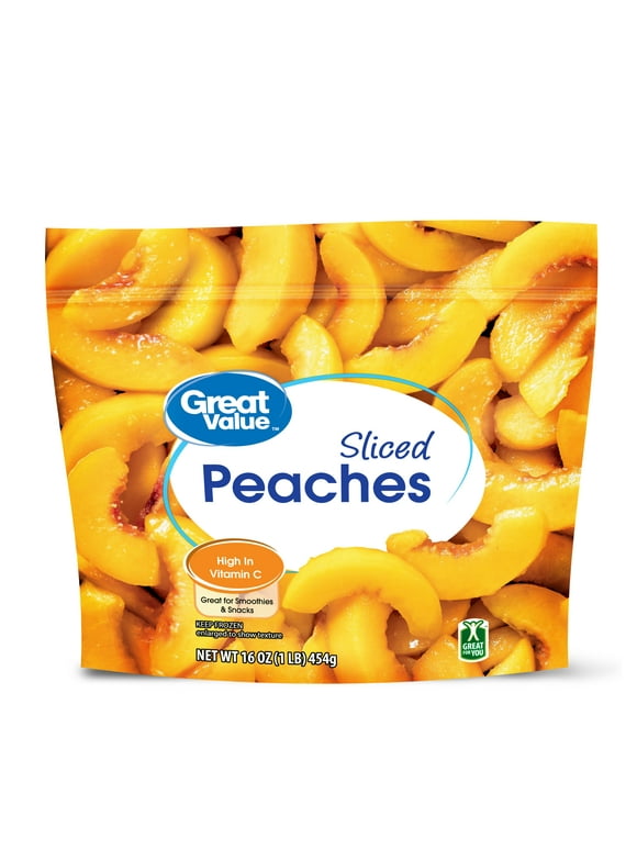 Great Value Frozen Sliced Peaches, 16 oz