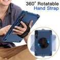 thumbnail image 5 of JETech Case for Samsung Galaxy Tab S9 Plus 12.4-Inch with Built-in Screen Protector and S Pen Holder, Heavy Duty Rugged Shockproof Protective Tablet Cover, 360° Rotating Hand Strap Stand (Blue), 5 of 7