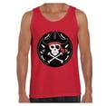 thumbnail image 1 of Awkward Styles Jolly Roger Tank Top for Men Pirate Skull Tank Men's Day of the Dead Tank Top Jolly Roger Skull Muscle Shirt Dia de los Muertos Gifts for Him Pirate Skull Flag Shirt Pirate Flag Tank, 1 of 4