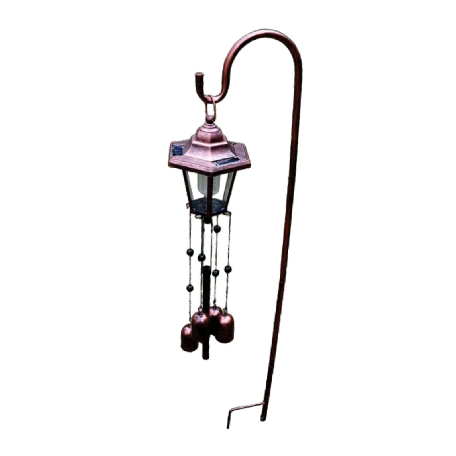 colaxi Solar Wind Chime Light Sturdy Gifts for Women Decorative for Yard Patio Home with Hook