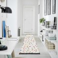 thumbnail image 4 of Yayeee Runner Rug for Bedroom 2'x6' Machine Washable Hallway Non Slip Mat, Beige Stars, 4 of 8
