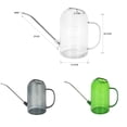 thumbnail image 2 of 2L Long Spout Watering Can, Transparent Plastic Watering Pot, Stainless Steel Spout Plant Watering Can, Indoor Outdoor Small Watering Can, Measuring Watering Can for Succulents and Houseplants, 2 of 6