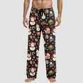 thumbnail image 2 of Mens Pajama Pants Plaid Pajama Bottoms Sleepwear PJ Sleep & Lounge Pants with Pockets & Drawstring Jogging Pants Men Medium, 2 of 4