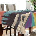 thumbnail image 4 of Yayeee Tablecloths for Rectangular Tables 54 x 54 inch Party Table Cover, Colorful Road at Night, 4 of 6