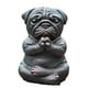 thumbnail image 1 of Estatua de Perro de Meditación, Estatua de Bulldog Francés de Yoga, Escultura de Pug de Resina Realista, Decoración del Hogar, Regalo para los Amantes de los Pug A, 1 of 5