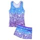 thumbnail image 1 of Traje de baño Unnice Tankini de dos piezas para niñas con pantalones cortos para niños 14-15/5XL, 1 of 7