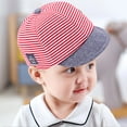 thumbnail image 2 of Otqutp Running Hat for Toddler Baby Kids Boys Girls Striped Baseball Cap Casual Peaked Cotton Sun Hat For Children Traveling, 2 of 7