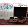 thumbnail image 5 of Pyle Bluetooth 3 Speed Briefcase Style Record Player with Vinyl to MP3, Brown, 5 of 5