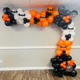 thumbnail image 3 of Globos de fiesta Togvu, 60 paquetes de Halloween, 30 cm, negro y naranja, 3 of 7