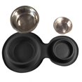 thumbnail image 2 of Ceramic Pet Bowl Dual Pet Bowl Dual Dog Food Bowl Dual Dog Feeder Stainless Steel Pet Bowl Dog Feeder Bowl, 2 of 2