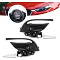 thumbnail image 6 of Halogen Fog Lamp Fit for 2017-2018 Mazda 3 Mazda3 LED Bumper Fog Lights Front Lamps w/Chrome Trim Bezel Black Housing Red Lens OE# B63B51690, B63B51680, BAJC50C21A, BAJC50C11A, 6 of 8
