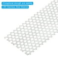 thumbnail image 4 of Uxcell 11.8"x4" 304 Stainless Steel Perforated Sheet, 0.32" Hole Metal Mesh Plate Screen Decorative Ventilation Meshes, 4 of 5