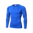 thumbnail image 1 of Ropa de fitness para hombre, baloncesto, entrenamiento básico, élite, manga larga, entrenamiento para correr, alta elasticidad, secado rápido, color sólido, manga larga, 1 of 5