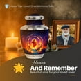 thumbnail image 5 of Yatskia Jesus at Fire Mini Memorial Keepsake Urn for Ashes Adult Male and Female, Large Funeral Burial Urns for Human Ashes Adult, (Tasty 10 Inch and 3 Inch), 5 of 8