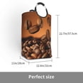 thumbnail image 3 of Lsque Coffee Beans Laundry Basket, Laundry Hamper, Dirty Clothes Hamper for Laundry, Collapsible, Waterproof Laundry Baskets with Aluminum Handles for Laundry, Dorm, Family, 3 of 6
