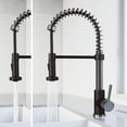 thumbnail image 5 of VIGO Edison Single Handle Pull-Down Sprayer Kitchen Faucet in Stainless Steel and Matte Black, 5 of 16
