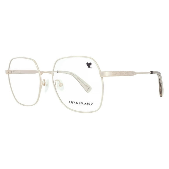 Longchamp LGP Square Eyeglasses LO2148 771 Gold/Ivory 55mm