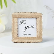 icolorfuled 2Pcs Mini Gold Photo Frames for Tabletop Display 3x3