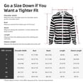 thumbnail image 6 of Picia Black And White Stripes Women's Men's UPF 50+ Sun Protection Hoodie Shirt Long Sleeve SPF Fishing Outdoor UV Hiking Lightweight Shirts-Large, 6 of 9