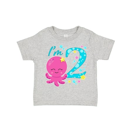 

Inktastic I m Two- Cute Octopus Birthday Gift Toddler Boy or Toddler Girl T-Shirt