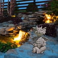 thumbnail image 3 of FitBest 1Pcs Garden Dragon Statue Lovely Baby Dragon Blink Yoga Baby Dragon Statue, 3 of 8