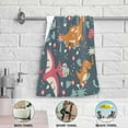 thumbnail image 6 of Dreamtimes Dinosaur Soft Hand Towels 2-Piece Absorbent Bath Towel Decorative Fingertip Towels for Bathroom Gym Spa Hotel Beach Swimming Pool,14.4" x 28.3", 6 of 7