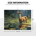 thumbnail image 2 of Bingfone Peaceful Deer Lily Pond 18" x 24"Dish Drying Mat for Kitchen Counter,Ultra Absorbent Microfiber, 2 of 7