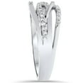 thumbnail image 2 of Pompeii 1/5ct Diamond Crossover Ring 10K White Gold (H/I,I2), 2 of 4