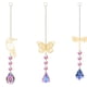 thumbnail image 1 of Paquete de 3 cristales de mariposa para ventana Interior, prisma colgante, máquina de arcoíris, atrapasueños, 1 of 5