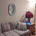 thumbnail image 6 of Huge 20" Metal Number Zero 0" Wall Decor, Silver with Rusted Edges, Galvanized Wall Mountable Decoration for Country, Mid-Century, or Farmhouse Themed Room or Event, 6 of 6
