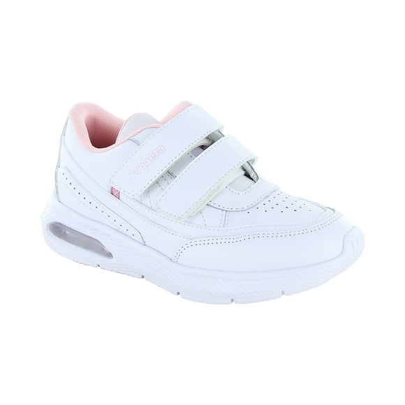 Tenis Coqueta para niña en sintético blanco Burbuja con doble tira de contacto