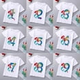 thumbnail image 2 of Camiseta de algodón con estampado de princesa sirena para niñas de la marca Disney, ropa de princesa Ariel, top de dibujos animados para niños de 1 a 9 años, regalo de cumpleaños para niños, 2 of 5