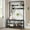 Black, variant on 2025 New Coat Rack, Hall tree, Shoe Bench, 5-in-1 Shoe Rack for Entryway, 3 storage shelves, 8 Hooks Removable,Industrial Accent Furniture with Steel Frame, Multifunctional Hallway Organizer