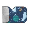 thumbnail image 2 of Bingfone Alpaca Astronaut in Space Car Windshield Sunshade,Sun Foldable Sun Shield Sun Visor for Car - Small, 2 of 9