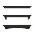 thumbnail image 6 of Saint Birch Black 72" Fireplace Mantel with Corbels and Arch, 6 of 8
