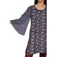 thumbnail image 4 of Moomaya Kimono Sleeve Mini Kurta Summer Tunic Printed Short Kurtis For Women, 4 of 5