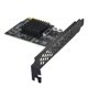 thumbnail image 4 of USB3.2 Expansion Card GEN2X2 20Gbps PCIE 4X Adapter TYPE-C Front A-KEY/TYPE-E, 4 of 5