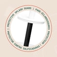 thumbnail image 4 of Acento Slim Round Holder Metal Removable Plastic Liner Tall Toilet Brush in Soft Touch White, 4 of 11