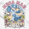 thumbnail image 2 of Mega Man Game Spring Flower Vibes Womens Slim Fit Graphic Tee Brisco Brands S, 2 of 5