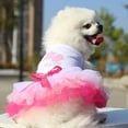 thumbnail image 2 of Robe pour Petit Chien - Robe Tutu Mignonne de Princesse, Robe à Imprimé Lèvres pour Chiot, Robes pour Fille, Petits Chiens en Été, Rose, P, 2 of 11