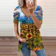 thumbnail image 2 of Top con cremallera y cuello en V de manga corta con hombros descubiertos para mujer con blusa recortada Pompotops  hkajfhjk466130, 2 of 4