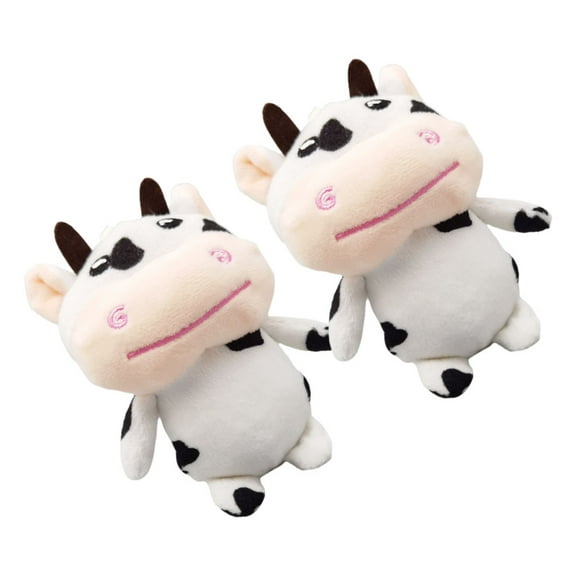 HOMEMAXS  2 Pcs Plush Doll Keychain Milk Cool Keychains Cow