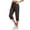 109#Brown, variant on Women's Cargo Capris Pants with Pockets Lightweight Quick Dry Travel Hiking Summer Pants for Women Casual White XL