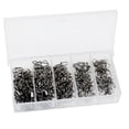 thumbnail image 4 of 50 piezas de eslabones giratorios de pesca, eslabones giratorios de hierro mejorados, accesorios de cambio rápido, aparejos, barril, conector de pesca Negro, 4 of 8