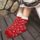 thumbnail image 4 of Calcetines tipo pantuflas, 2 pares de calcetines de piso antideslizantes de tubo largo, antideslizantes ultra suaves para invierno navideño, 4 of 5