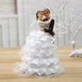 thumbnail image 3 of Romantic Couple Figurines Wedding Sculpture Doll Resin Statue Ornaments for Gift Home Wedding Gift Bedroom Decoration A, 3 of 8